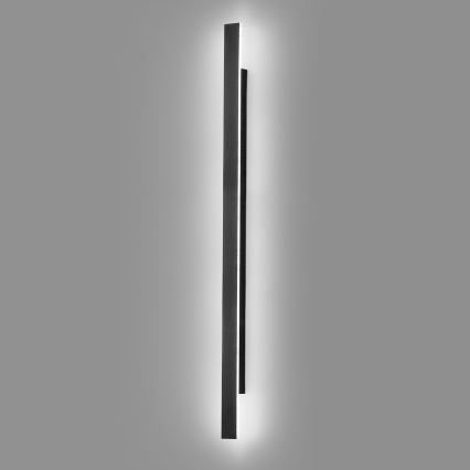 LED spoljašnje zidno svetlo WOW LED/20W/230V 3000/4000/6000K 120 cm IP54 crna