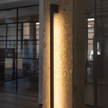 LED spoljašnje zidno svetlo YALTE LED/10W/230V 4000K IP54 crno