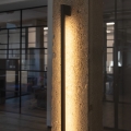 LED spoljašnje zidno svetlo YALTE LED/8W/230V 4000K IP54 crno