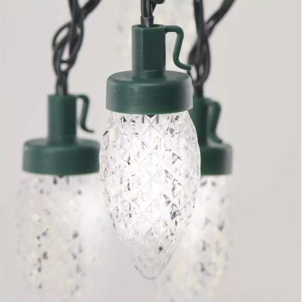 LED Spoljašnji božićni lanac 50xLED/8 funkcija 14,8 m IP44 hladno bela