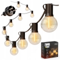 LED spoljašnji dekorativni lanac 20xE12/1W/230V 20 m IP65 crni
