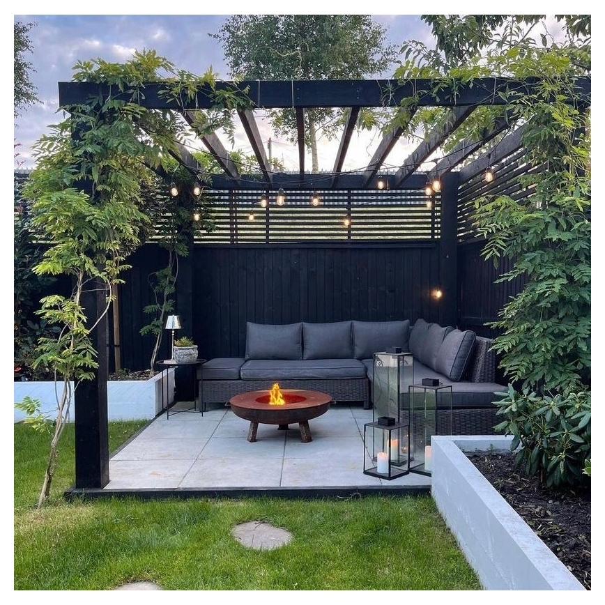 LED spoljašnji dekorativni lanac 20xE27/1W/230V 11,44 m IP44 crni