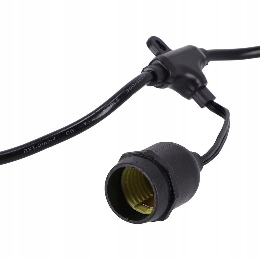 LED spoljašnji dekorativni lanac 20xE27/1W/230V 11,44 m IP44 crni