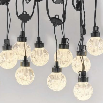 LED spoljašnji dekorativni lanac 20xLED/12,6m IP44 topla bela