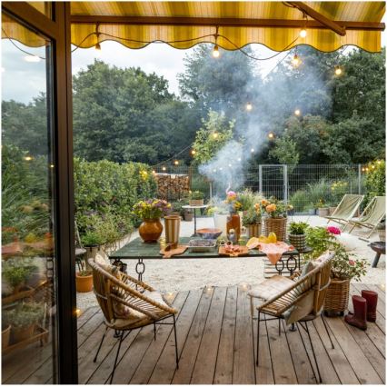 LED spoljašnji dekorativni niz BAJA ST64 20xE27/1W/230V 10,9m IP44 topla bela