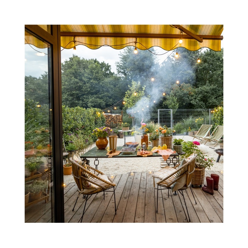 LED spoljašnji dekorativni niz BAJA ST64 20xE27/1W/230V 10,9m IP44 topla bela