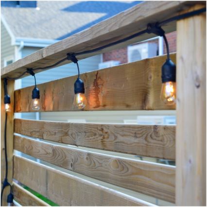 LED spoljašnji dekorativni niz BAJA ST64 20xE27/1W/230V 10,9m IP44 topla bela