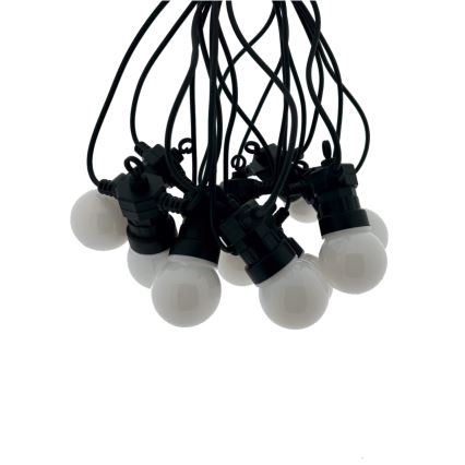 LED spoljašnji dekorativni niz lampica 10xLED/0,36W/230V 4,5 m IP44 crna