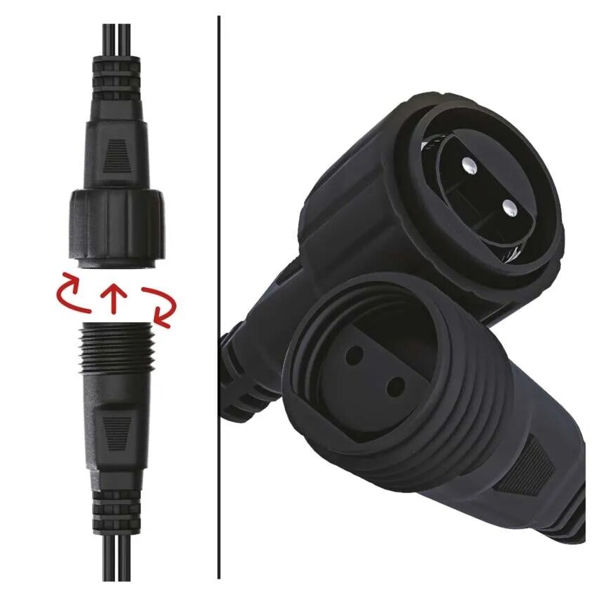 LED spoljašnji lanac 100xLED/10m IP44 plava