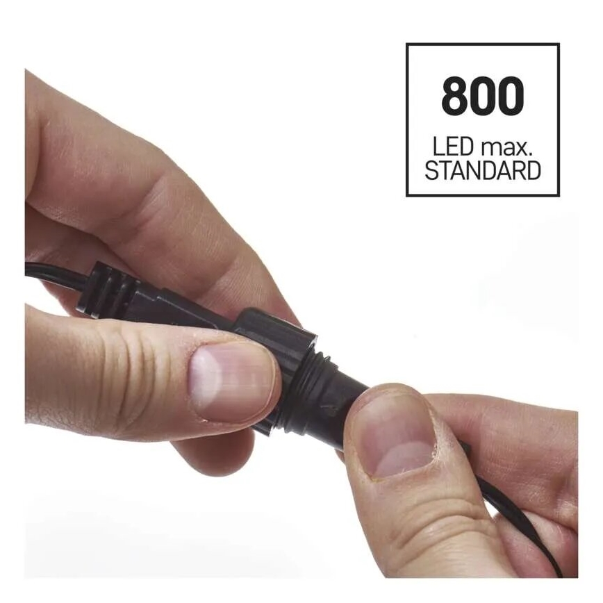 LED spoljašnji lanac 100xLED/10m IP44 plava