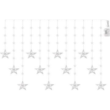 LED spoljašnji lanac 120xLED/8 funkcija 3xAA 1,7 m IP44 hladna bela
