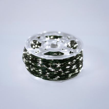 LED spoljašnji lanac 1500xLED/230V 8 funkcija 153 m IP44 hladna bela + daljinski upravljač