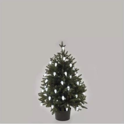 LED spoljašnji lanac 50×LED/8 funkcija 14,8 m IP44 hladna bela