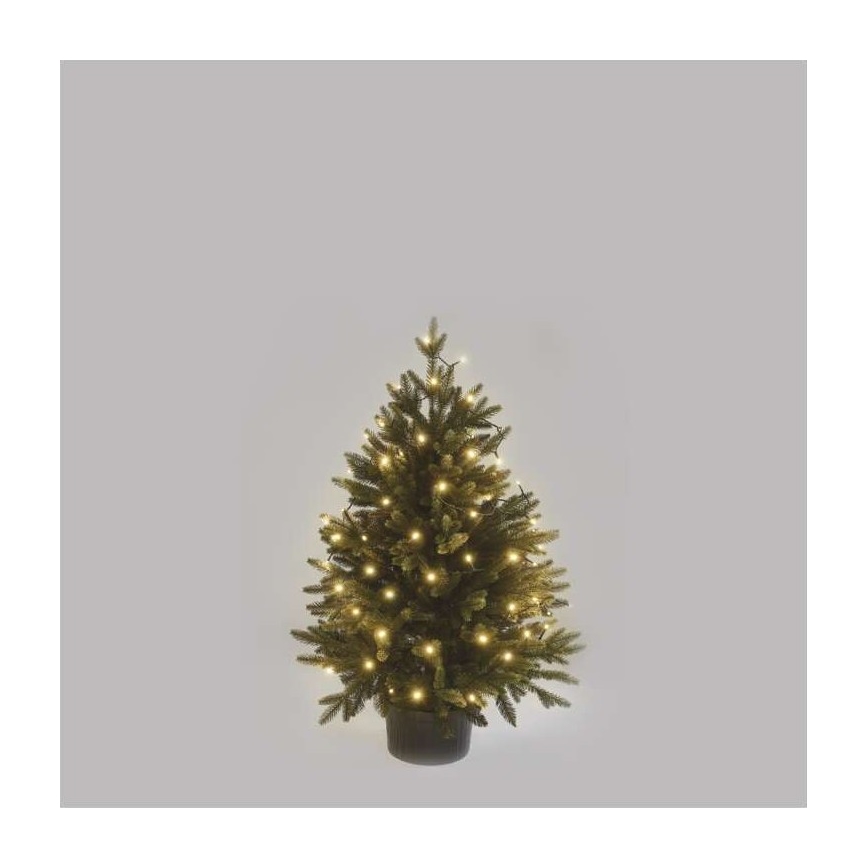 LED spoljašnji lanac 80xLED/3xAA 6,1m IP44 topla bela