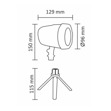 LED spoljašnji laserski projektor LED/5W/230V IP44