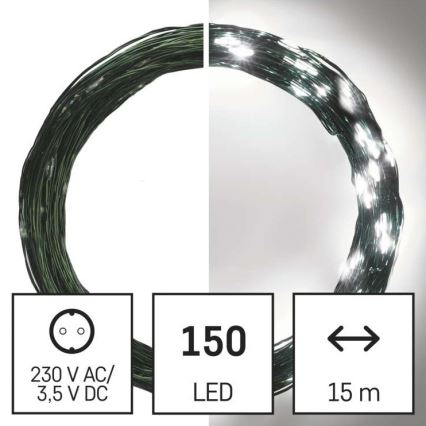 LED spoljašnji niz 150xLED/20m IP44 hladna bela