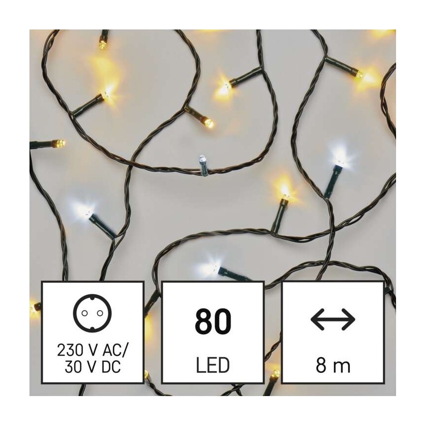 LED  spoljašnji niz 80xLED/13m IP44 topla/hladna bela