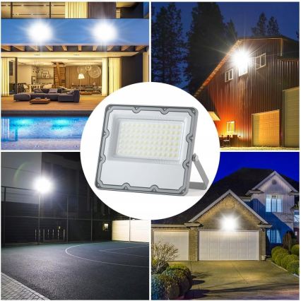 LED spoljašnji reflektor LED/100W/230V 4500K IP65 siva