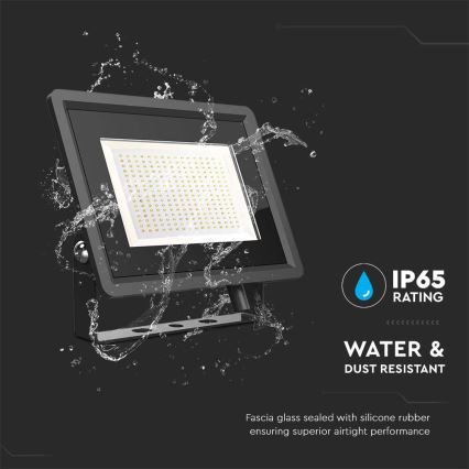 LED spoljašnji reflektor LED/200W/230V 6500K IP65 crna