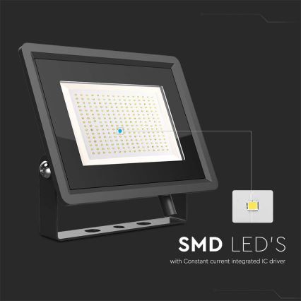 LED spoljašnji reflektor LED/200W/230V 6500K IP65 crna