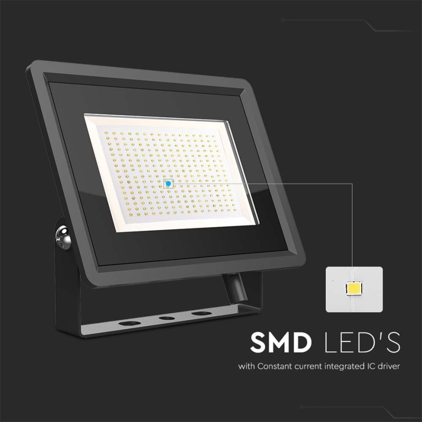 LED spoljašnji reflektor LED/200W/230V 6500K IP65 crna