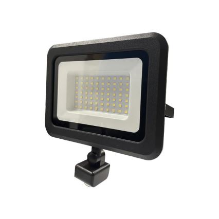 LED spoljašnji reflektor sa senzorom LED/50W/230V 4000K IP44 crna