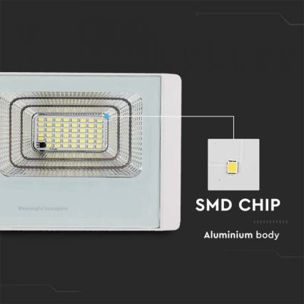 LED spoljašnji solarni reflektor LED/12W/3,2V IP65 6400K 20000 mAh + daljinski upravljač