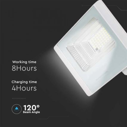 LED spoljašnji solarni reflektor LED/12W/3,2V IP65 6400K 20000 mAh + daljinski upravljač