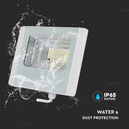 LED spoljašnji solarni reflektor LED/12W/3,2V IP65 6400K 20000 mAh + daljinski upravljač