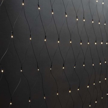 LED spoljna božićna zavesa 160xLED/7 funkcija 5m IP44 topla bela