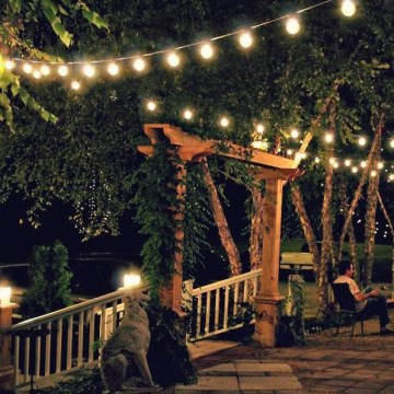 LED spoljna dekorativna girlanda GIRLANDA G45 10xE27/230V 8m IP44 topla bela