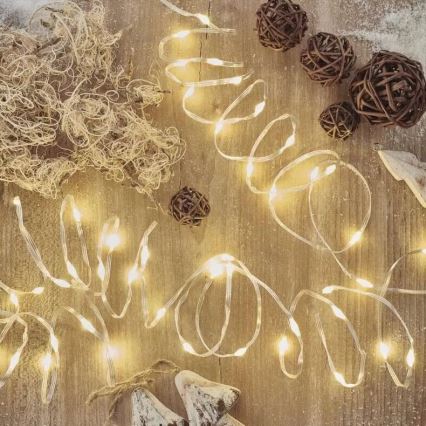 LED spoljna girlanda 120xLED/17m IP44 topla bela