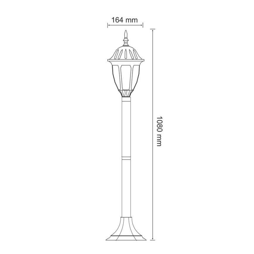 LED spoljna lampa FLORENCJA 1xE27/10W/230V IP43