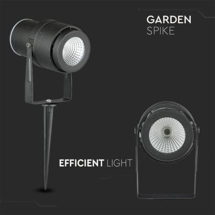 LED Spoljna svetiljka LED/12W/100-240V IP65 4000K crna
