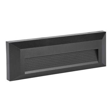 LED spoljna svetiljka za stepenište LED/3W/230V IP65 4000K crna