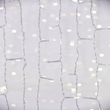 LED spoljna zavesa CURTAIN 480xLED/8,4W/230V 3x3 m IP44 hladno belo