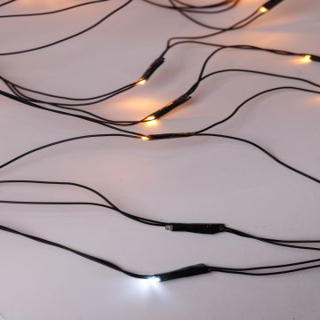 LED spoljna zavesa NET 240xLED/7,2W/230V 1,5x2 m IP44 topla bela