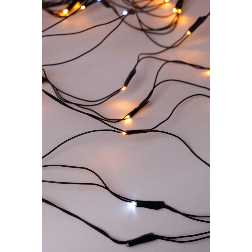 LED spoljna zavesa NET 240xLED/7,2W/230V 1,5x2 m IP44 topla bela