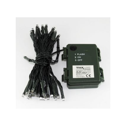 LED spoljni lanac 100xLED/2 funkcije/3xAA 10,8m IP44 topla bela