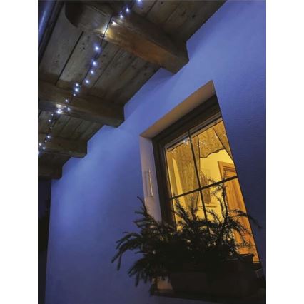 LED spoljni lanac 80xLED/13m IP44 hladne bele boje