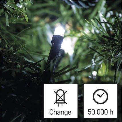 LED spoljni lanac 80xLED/13m IP44 hladne bele boje
