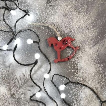 LED Spoljni lanac 80xLED/8 funkcija 13m hladno belo IP44