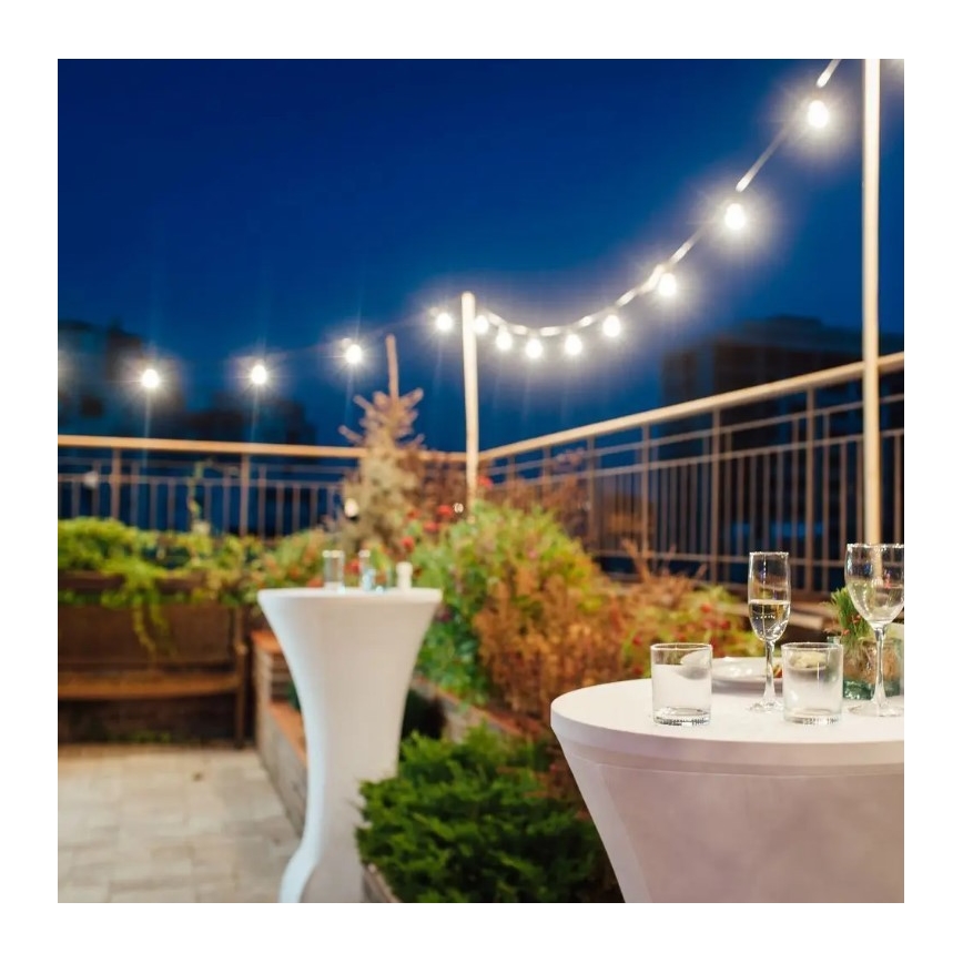 LED spoljni lanac STRING 10m 20xLED/0,5W/24/230V 3000K IP44