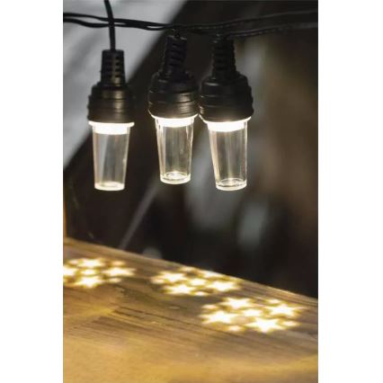 LED spoljni niz 10xLED/9,5 m IP44 hladno-bela