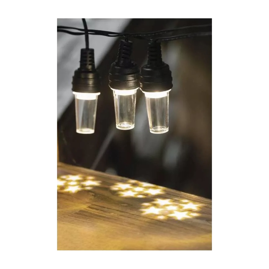 LED spoljni niz 10xLED/9,5 m IP44 hladno-bela