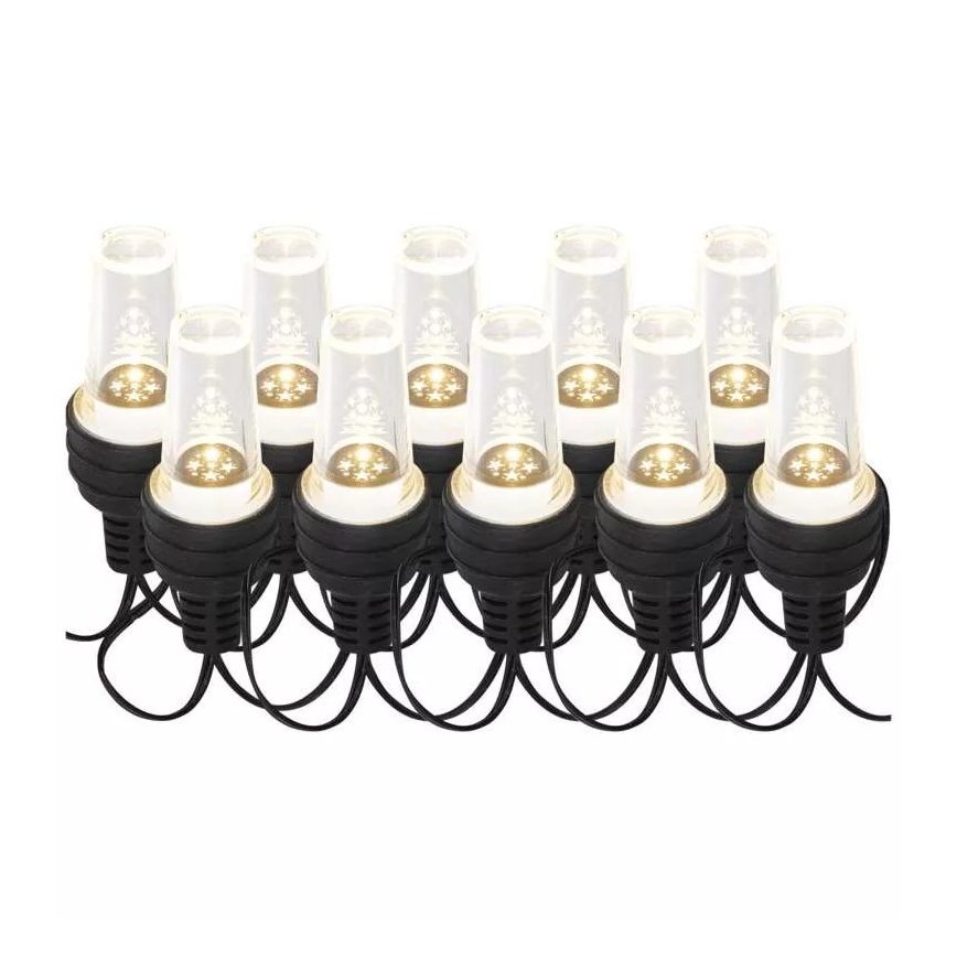 LED spoljni niz 10xLED/9,5 m IP44 hladno-bela