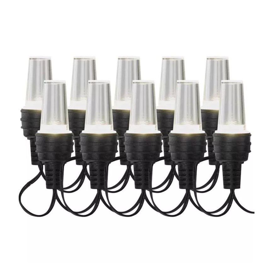 LED spoljni niz 10xLED/9,5 m IP44 hladno-bela