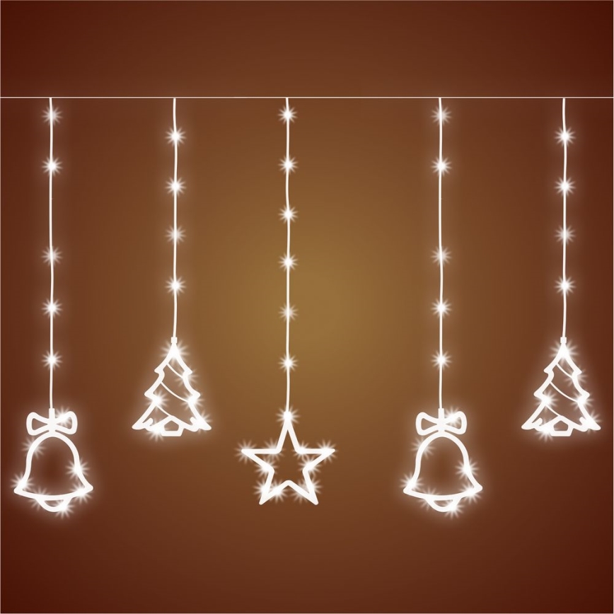 LED spoljni niz 186 LED, 7 m, IP44, hladno belo