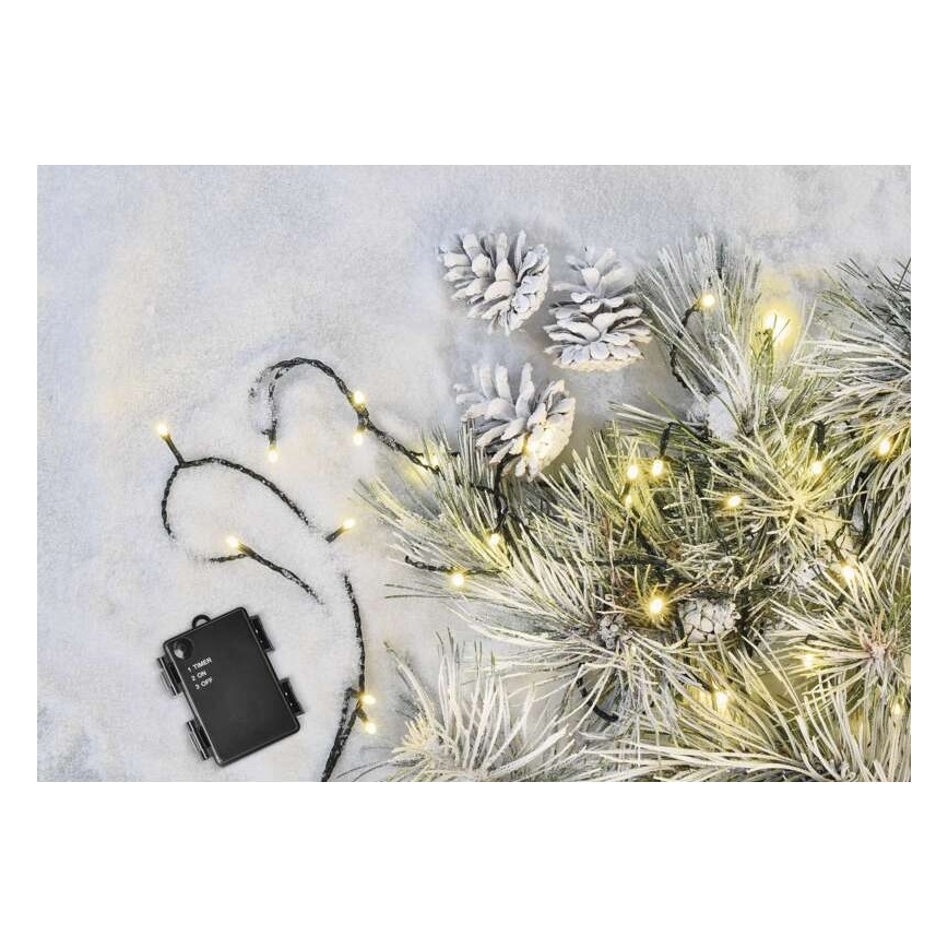 LED spoljni niz lampica 120xLED/3xAA 8,9m IP44 topla bela