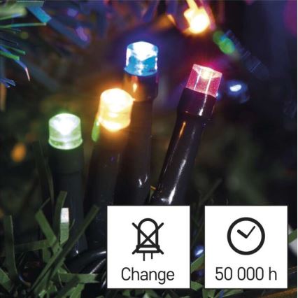 LED spoljni niz lampica 80xLED/13m IP44 višebojni